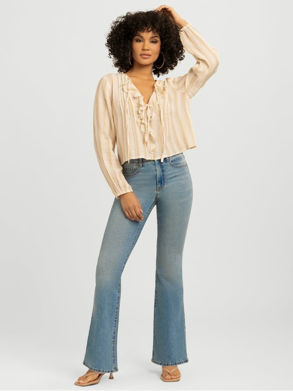Jessica Simpson Daisy Flare Blue High-Rise Flared Women's Jeans, Size 10, NWT